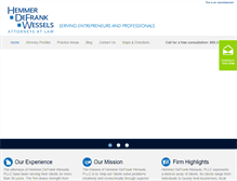 Tablet Screenshot of hemmerlaw.com